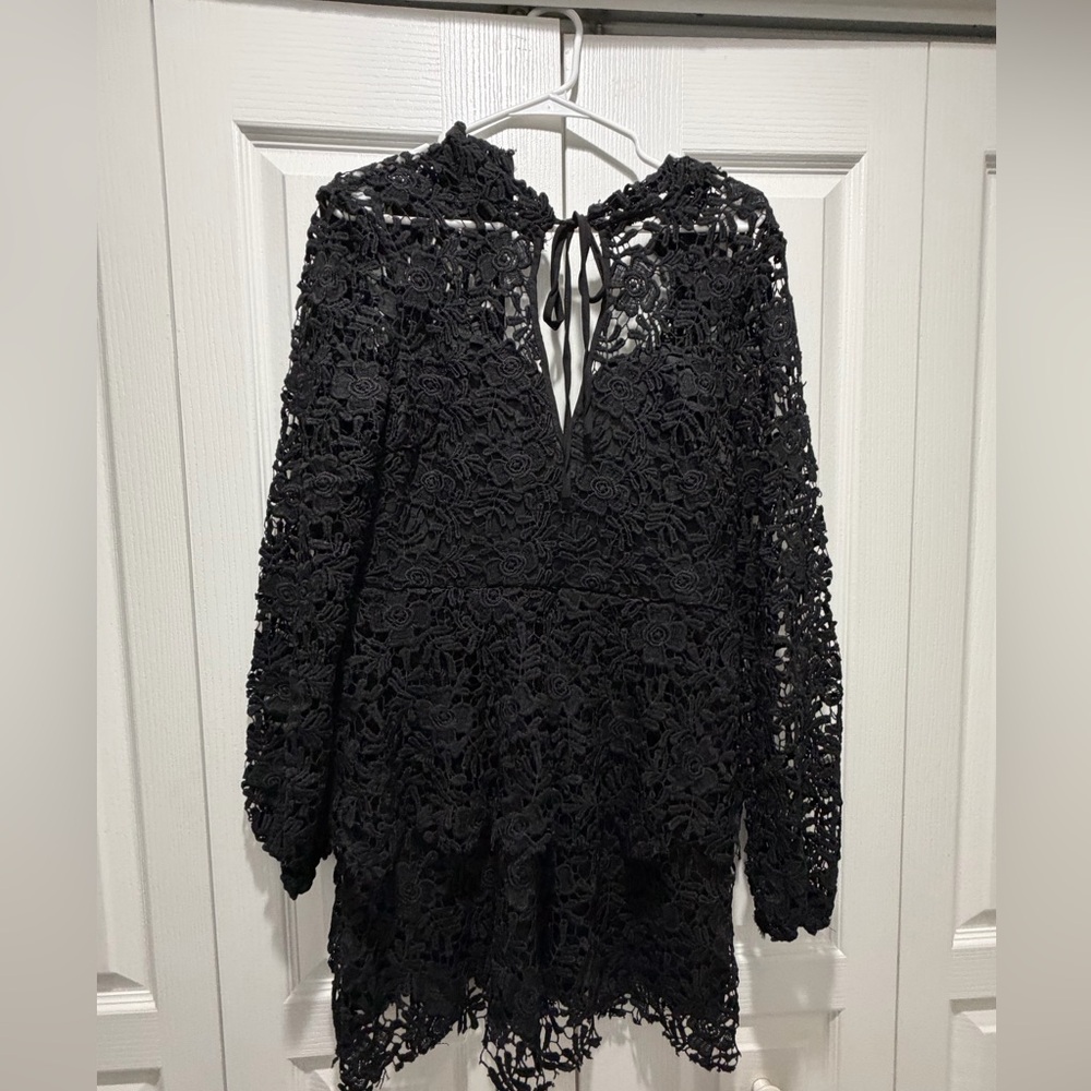 Missguided Black Textured Dress